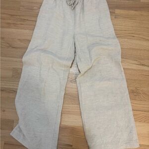 Wilfred Cream Wide-Leg Drawstring Pants